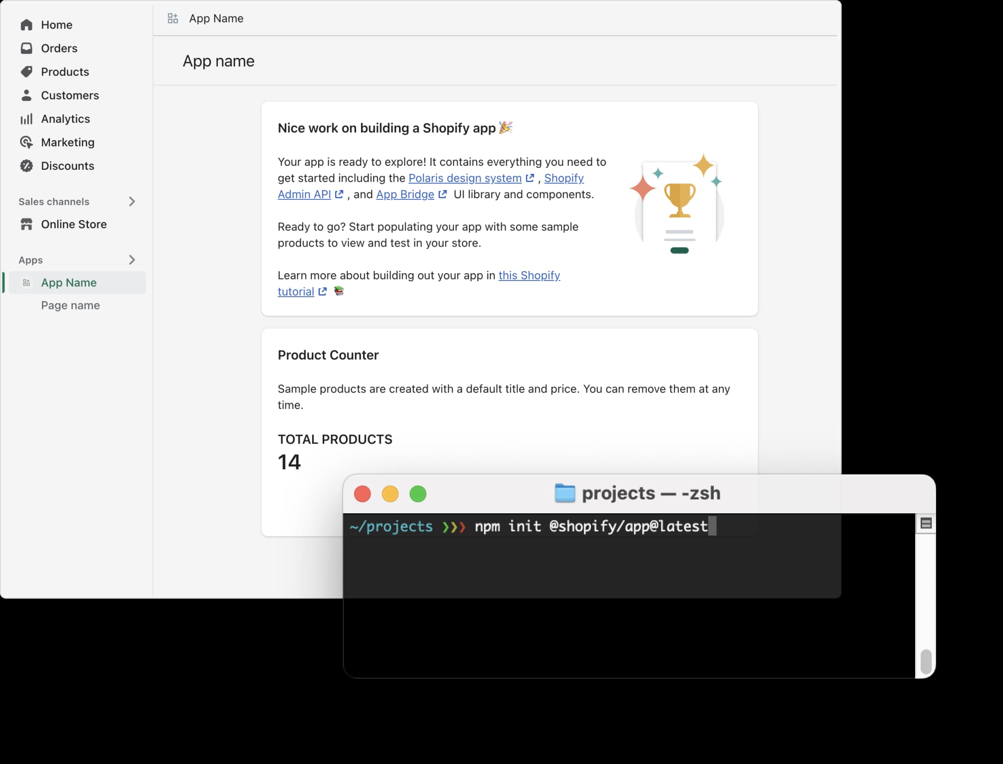 my first app